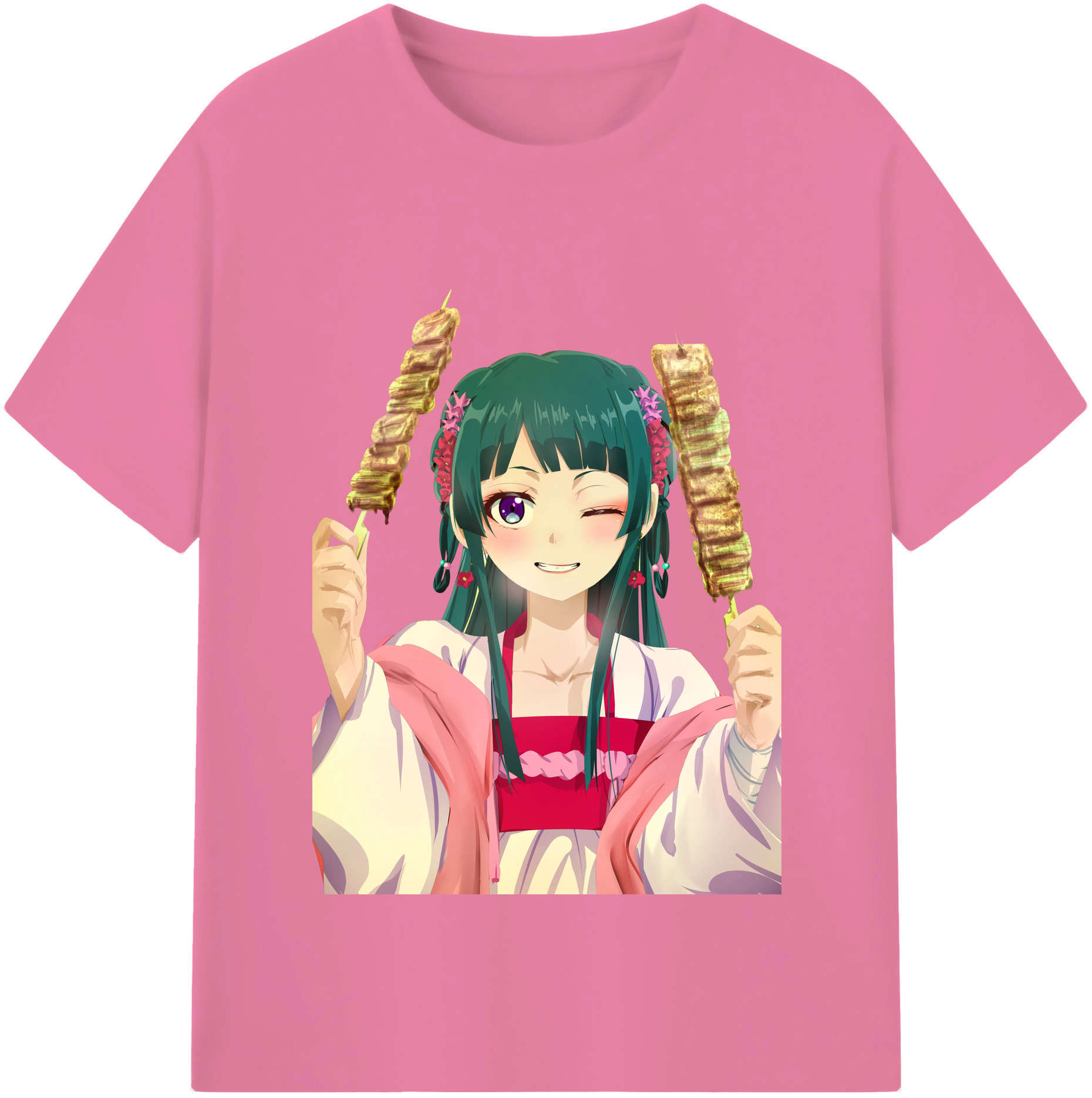 （画像用） 薬屋のひとりごと The Apothecary Diaries 綿100％半袖Tシャツ（フロントプリント）